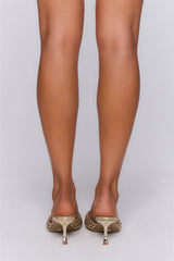Gwynda Heels Gold Metallic