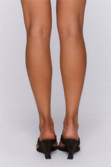 Orielle Wedges Dark Cacao Suede