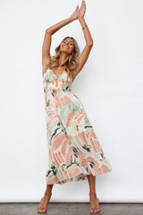 Begonia Bloom Maxi Dress Pink