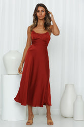 Jane Midi Dress Chocolate