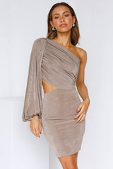 Ambitious Girl Dress Brown