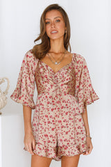 Catch Me Now Romper Mocha