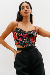HELLO MOLLY My Queendom Crop Black