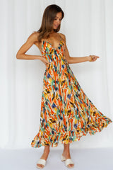 Lay It Out Midi Dress Green