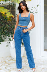 LEE Monique Denim Corset Denim Dream