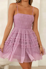 Nature Of A Princess Tulle Mini Dress Purple