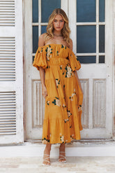 Heating Up Szn Maxi Dress Orange