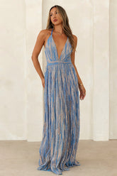 Coastal Vibe Maxi Dress Blue