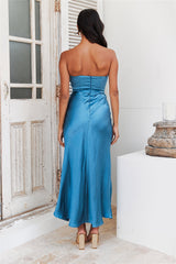 Keeping It Real Maxi Dress Blue