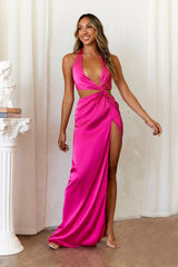 HELLO MOLLY Make Them Stop and Stare Maxi Dress Hot Pink