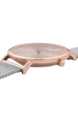 CLUSE Minuit Mesh Bicolour Watch Rose Gold Silver