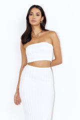 Matching Fit Maxi Skirt White