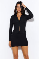 Influence Me Mini Skirt Black