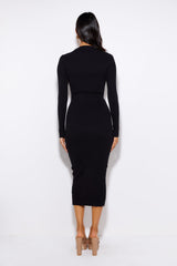 Dating At The Moment Midi Dress Black