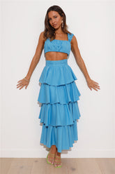 Hour To Shine Crop Top Blue