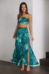 Biggest Wish Maxi Skirt Green