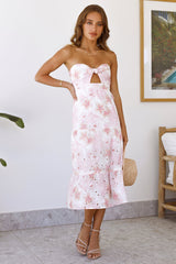 HELLO MOLLY Dedicated To The Sun Midi Dress White