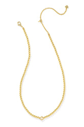 Abbie Beaded Necklace Gold Natural Mother-of-Pearl