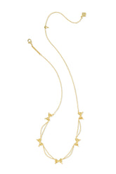 Bow Strand Necklace Gold