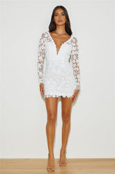 Gorgeous Reflection Mini Dress White