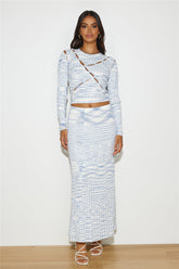 C/MEO COLLECTIVE Eventually Knit Top Blue