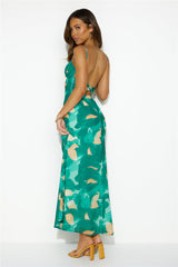Nimble Fortune Midi Dress Green