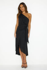 Holding On Midi Dress Black