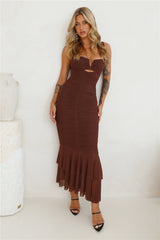 Party Pal Maxi Dress Chocolate
