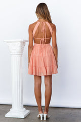 Love Never Stops Dress Peach