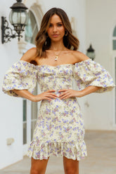 HELLO MOLLY Brunch Date Dress Cream