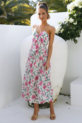 Feel The Tune Maxi Dress Beige