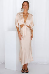Love And Rule Dress Champagne