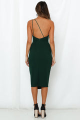 HELLO MOLLY Taking It Back Dress Forest Green