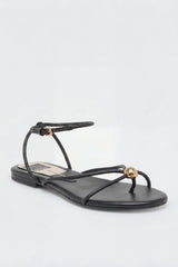 Kenley Sandals Black Leather