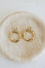 18k Gold Plated Hardware Luxe Earrings Gold