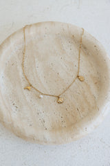 18k Gold Plated Sea And Sand Necklace Gold