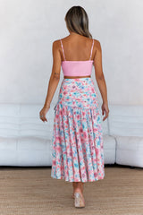 HELLO MOLLY Picnic In The Summer Maxi Skirt Pink