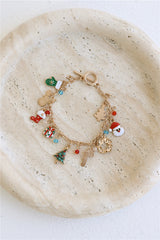 Festive Charm Bracelet Gold