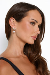 Deck The Halls Bow Earrings Gold
