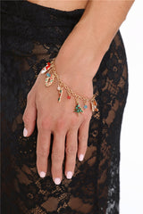 Festive Charm Bracelet Gold