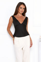 Eden Essence Satin Top Black