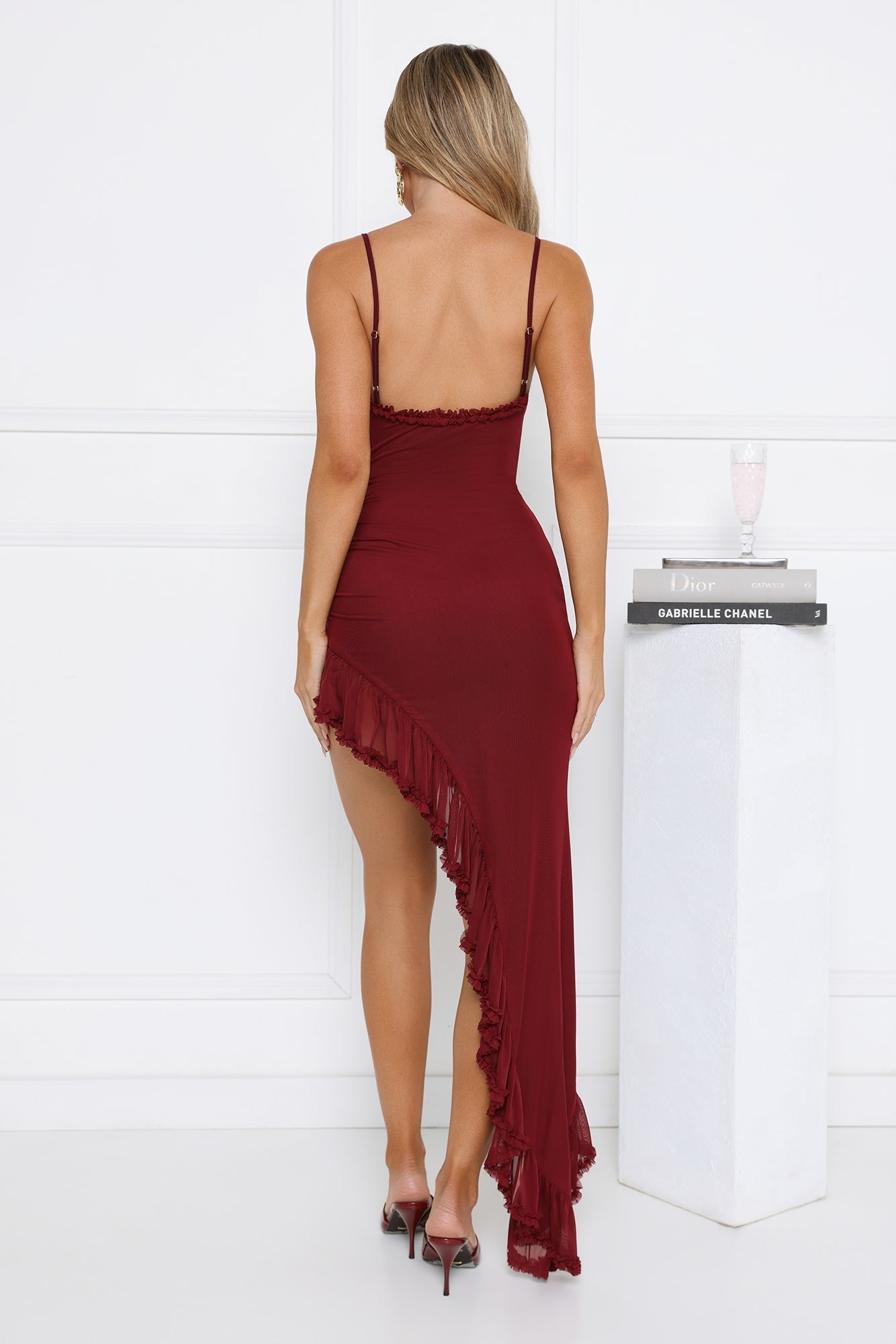 Flirty Vibes Maxi Dress Burgundy