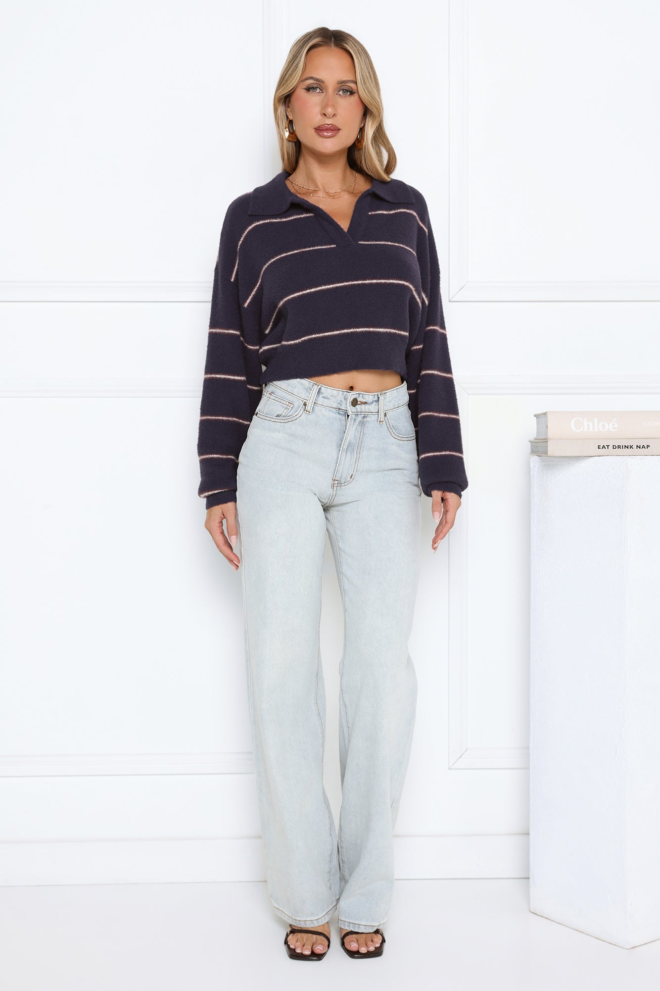 Noir Glow Sweater Navy