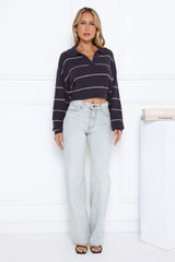 Noir Glow Sweater Navy