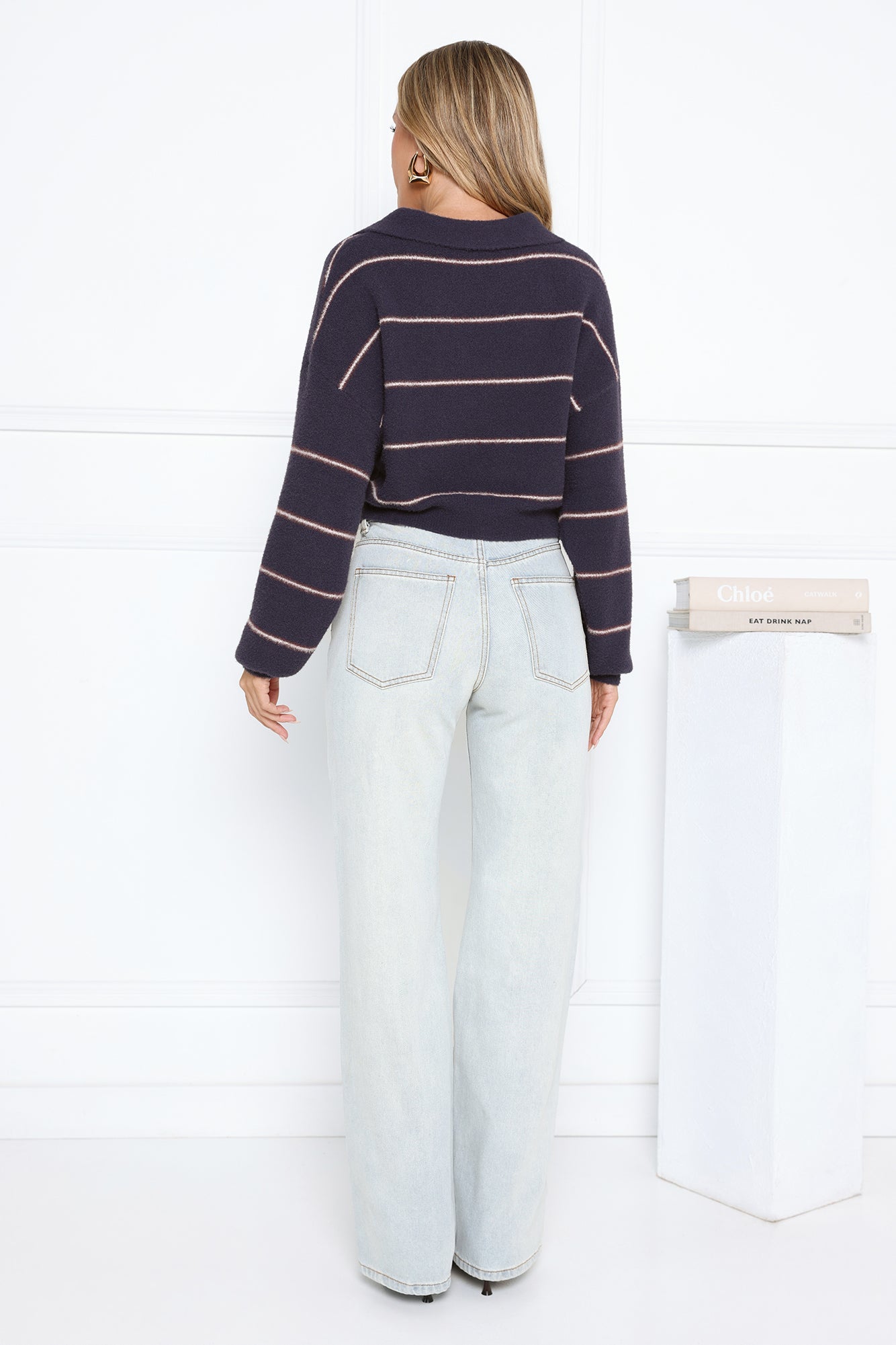 Noir Glow Sweater Navy