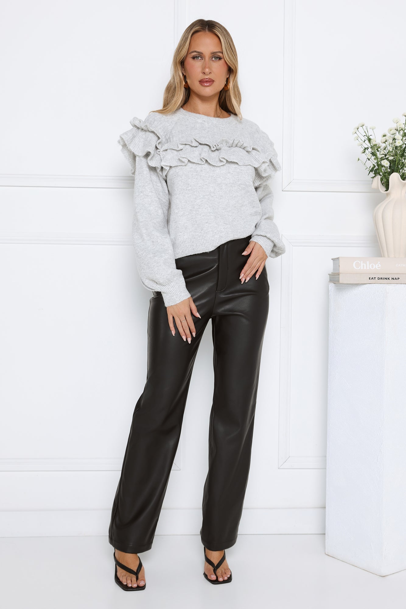 Frosted Radiance Sweater Grey