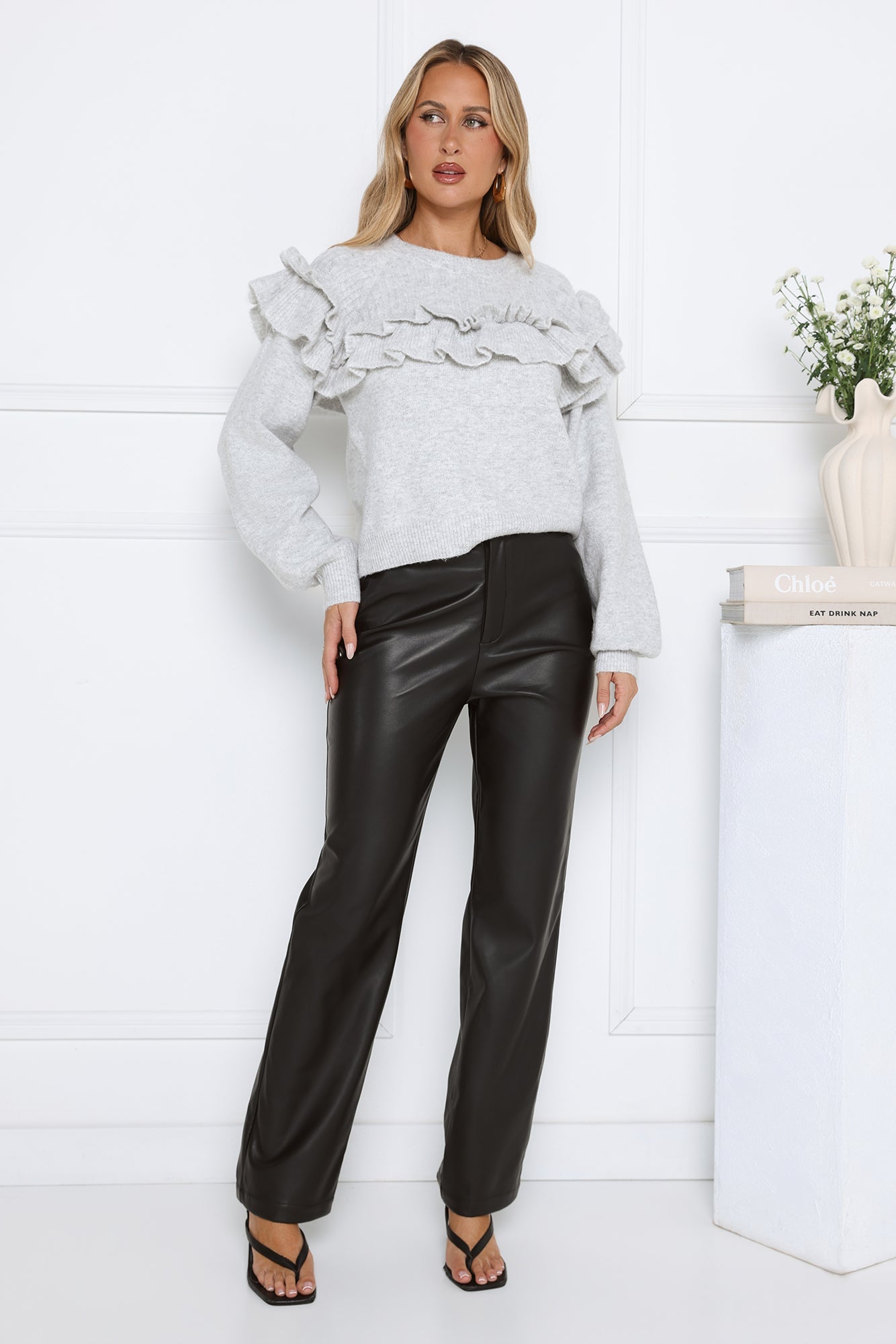 Frosted Radiance Sweater Grey