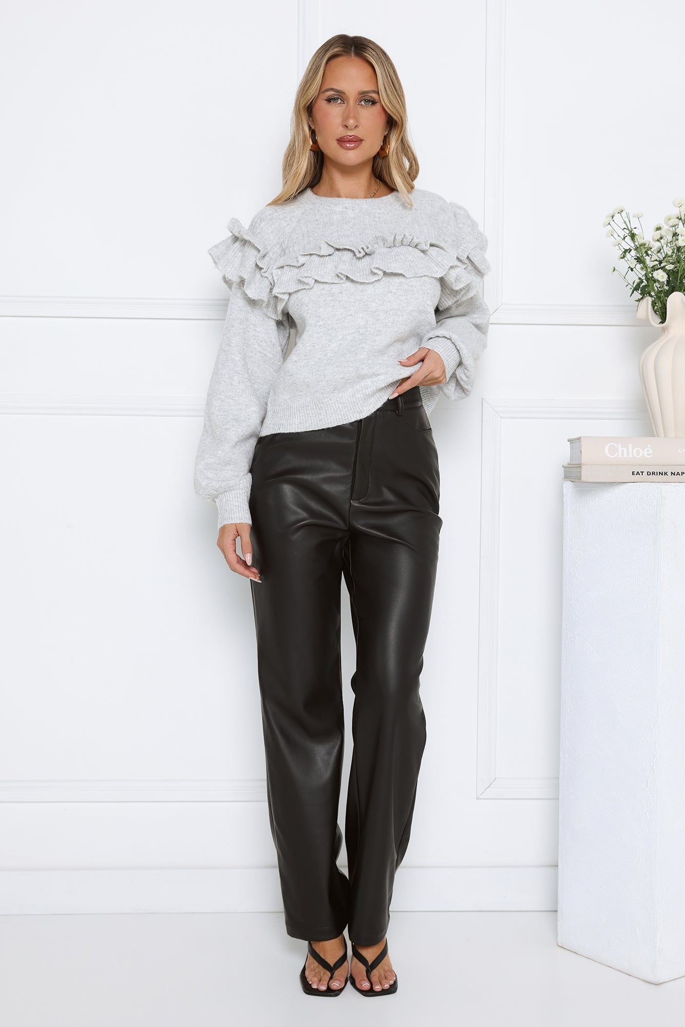 Frosted Radiance Sweater Grey
