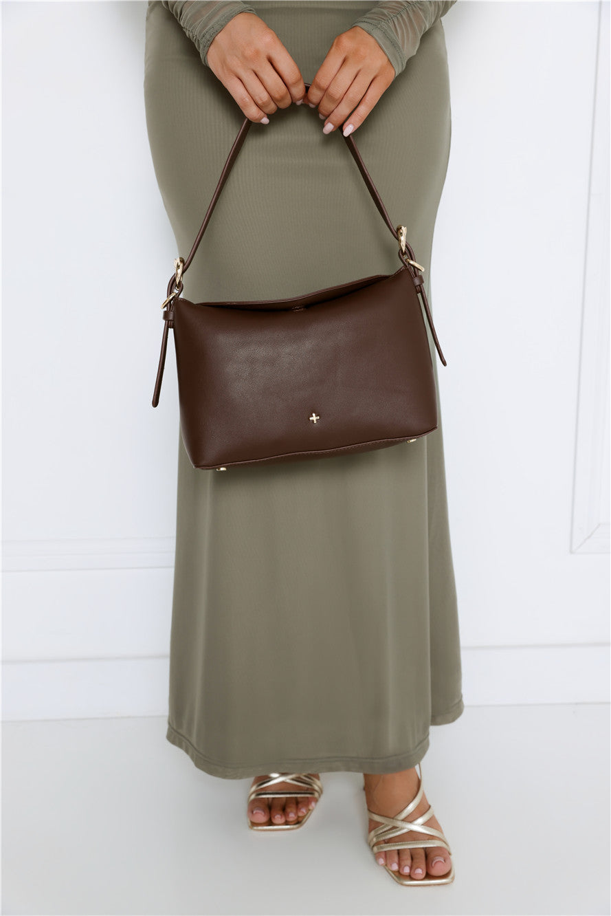 Lina Bag Chocolate PU Gold