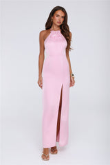 Pearl District Satin Maxi Dress Pink